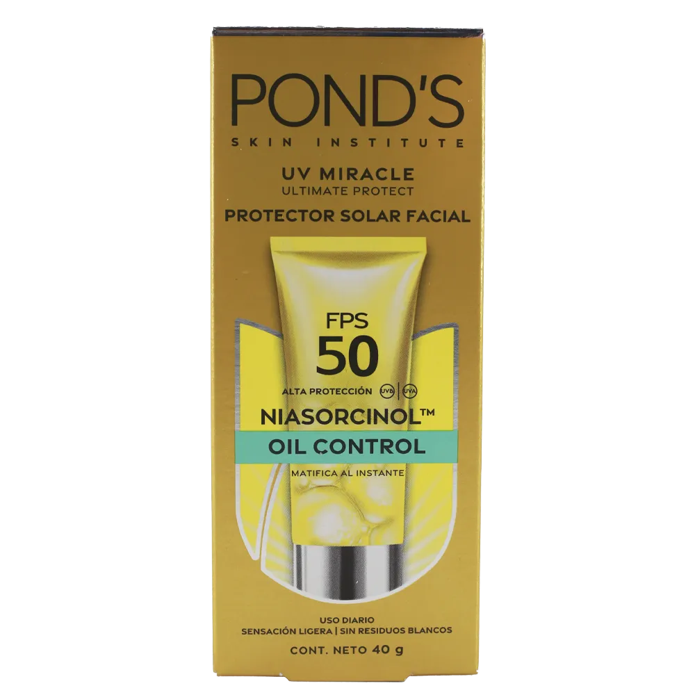 PROTECTOR SOLAR FACIAL OIL CONTROL POND'S 40 GRAMOS