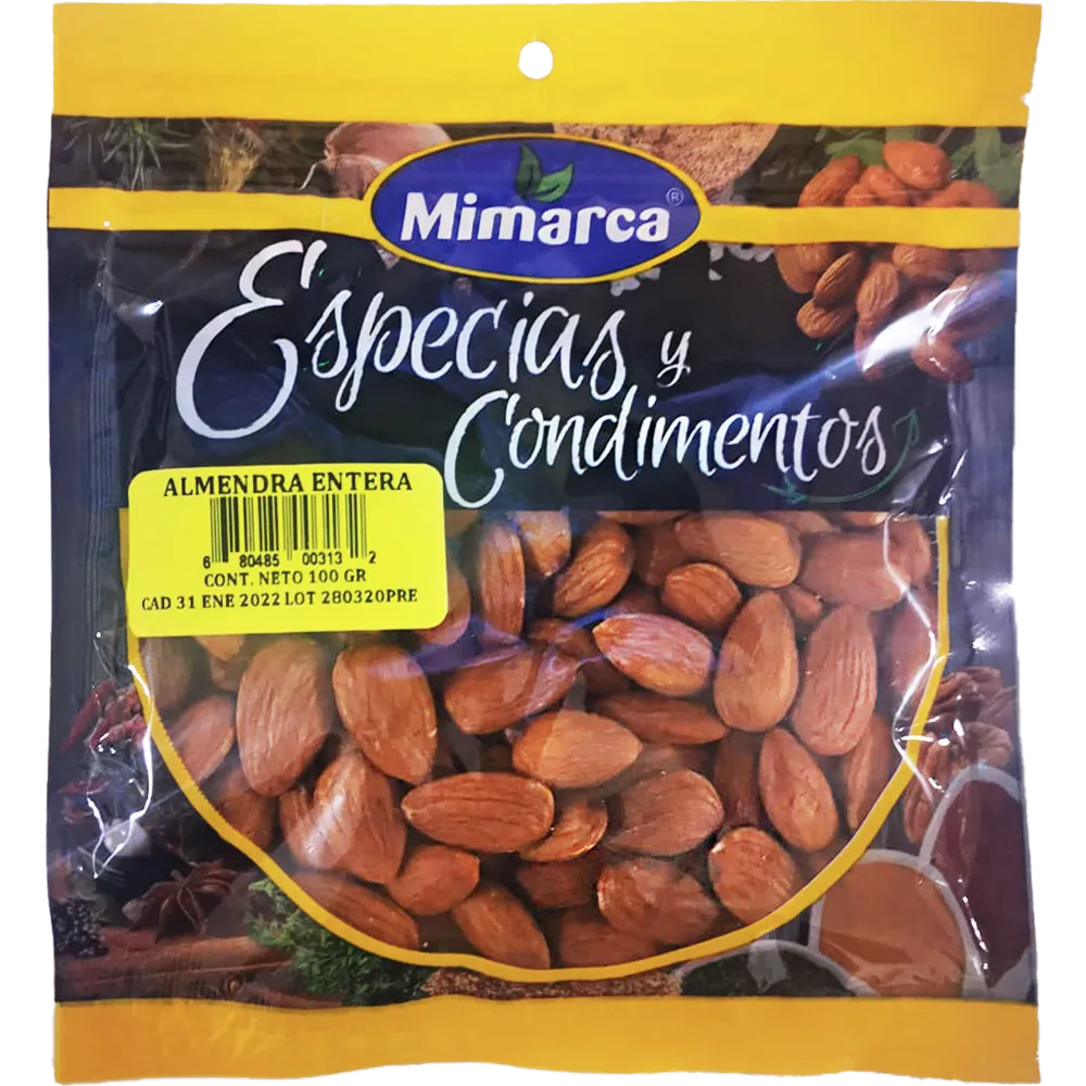 Almendra Entera Mimarca 100 Gr