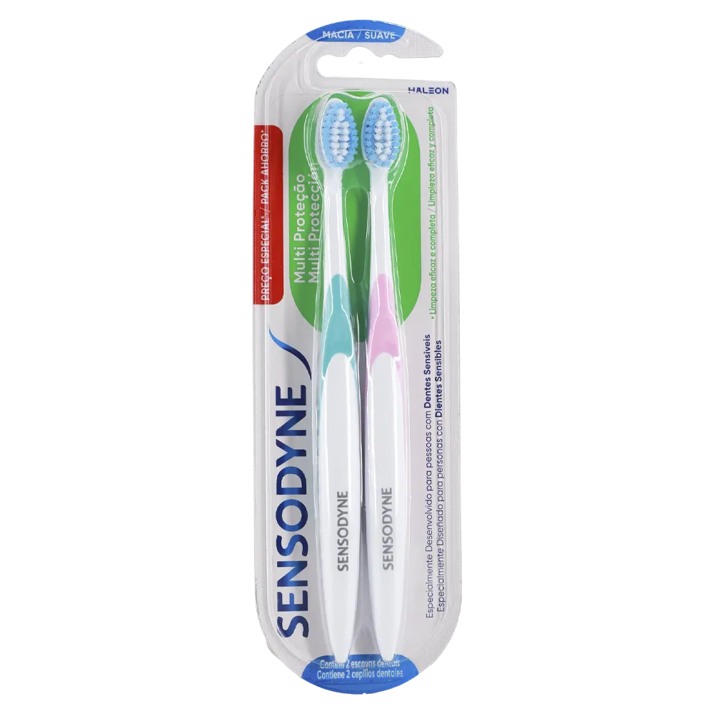 CEPILLO DENTAL MULTI PROTECCIÓN SENSODYNE 2 PIEZA