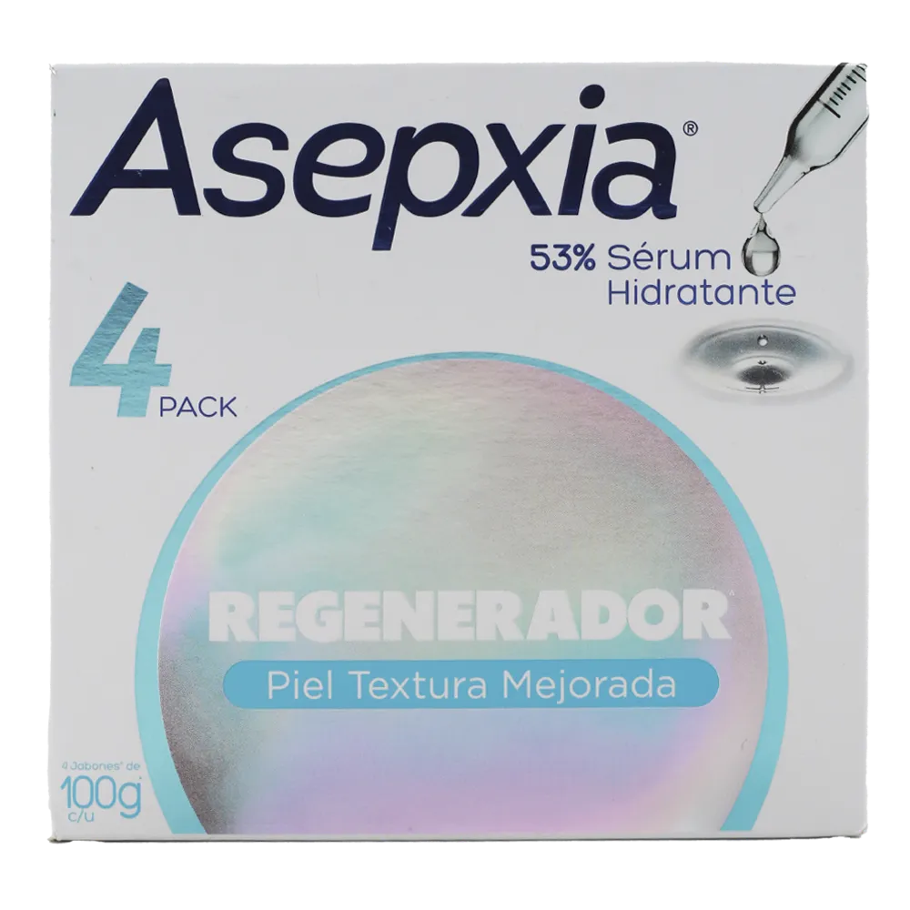 Jabon Regenerador Asepxia 4 Pz