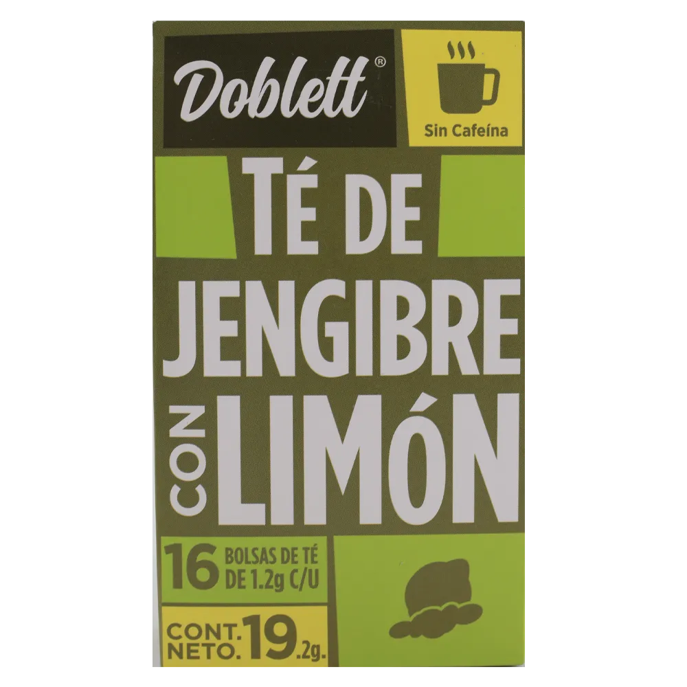 TE JENGIBRE CON LIMON DOBLETT 16 SOBRES