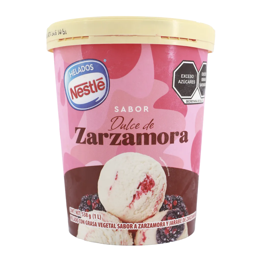 HELADO DULCE DE ZARZAMORA NESTLE 538 GRAMOS