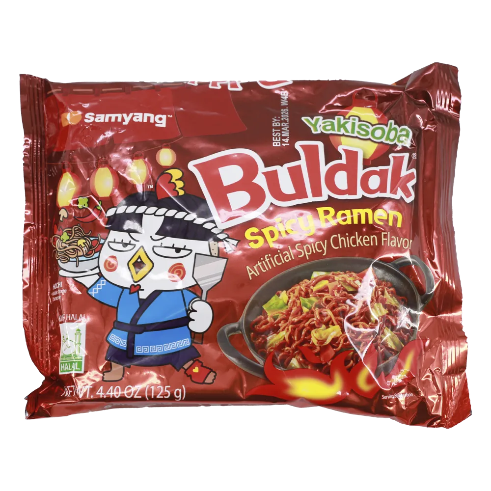 SOPA INSTANTANEA YAKISOBA BULDAK 4.4 ONZAS