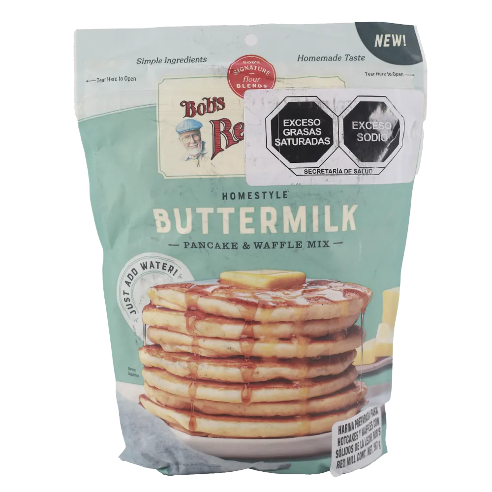 MEZCLA PARA HOTCAKES Y WAFFLES ESTILO CASERO BOB'S RED MILL 567 GRAMOS