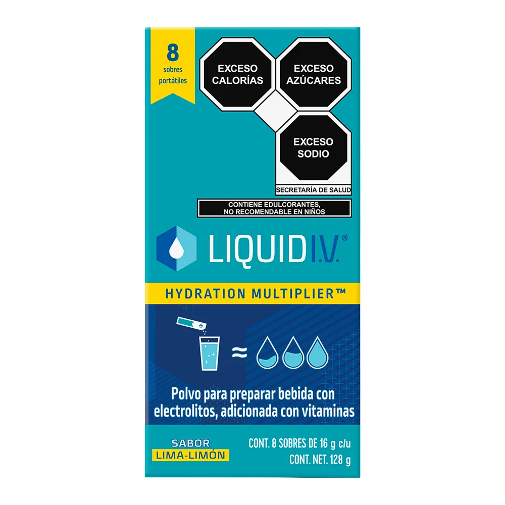 LIQUID IV LIMA LIMÓN LIQUID IV 8 SOBRES