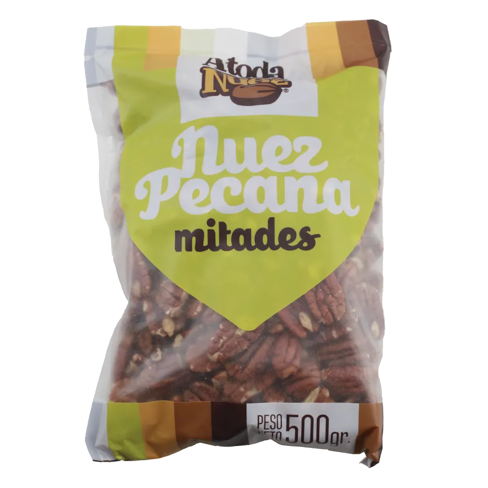 NUEZ PECANA MITADES A TODA NUEZ 500 GRAMOS