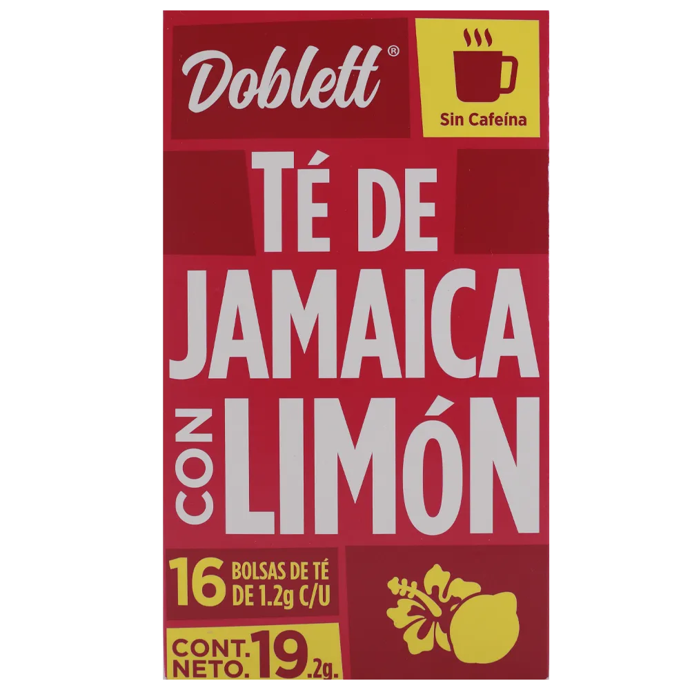 TE JAMAICA CON LIMON DOBLETT 16 SOBRES