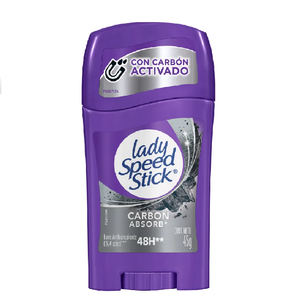 ANTITRANSPIRANTE BARRA CARBON ABSORB LADY SPEEDSTICK 45 GRAMOS