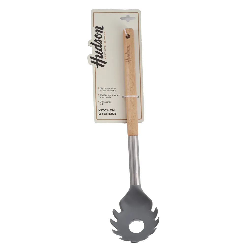 SERVIDOR DE PASTA MANGO MADERA HUDSON 1 PIEZA