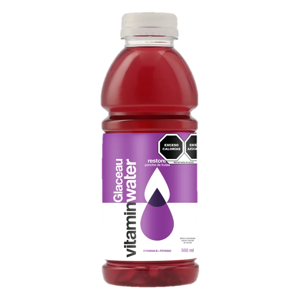 BEBIDA GLACEAU PONCHE DE FRUTAS VITAMIN WATER 500 MILILI