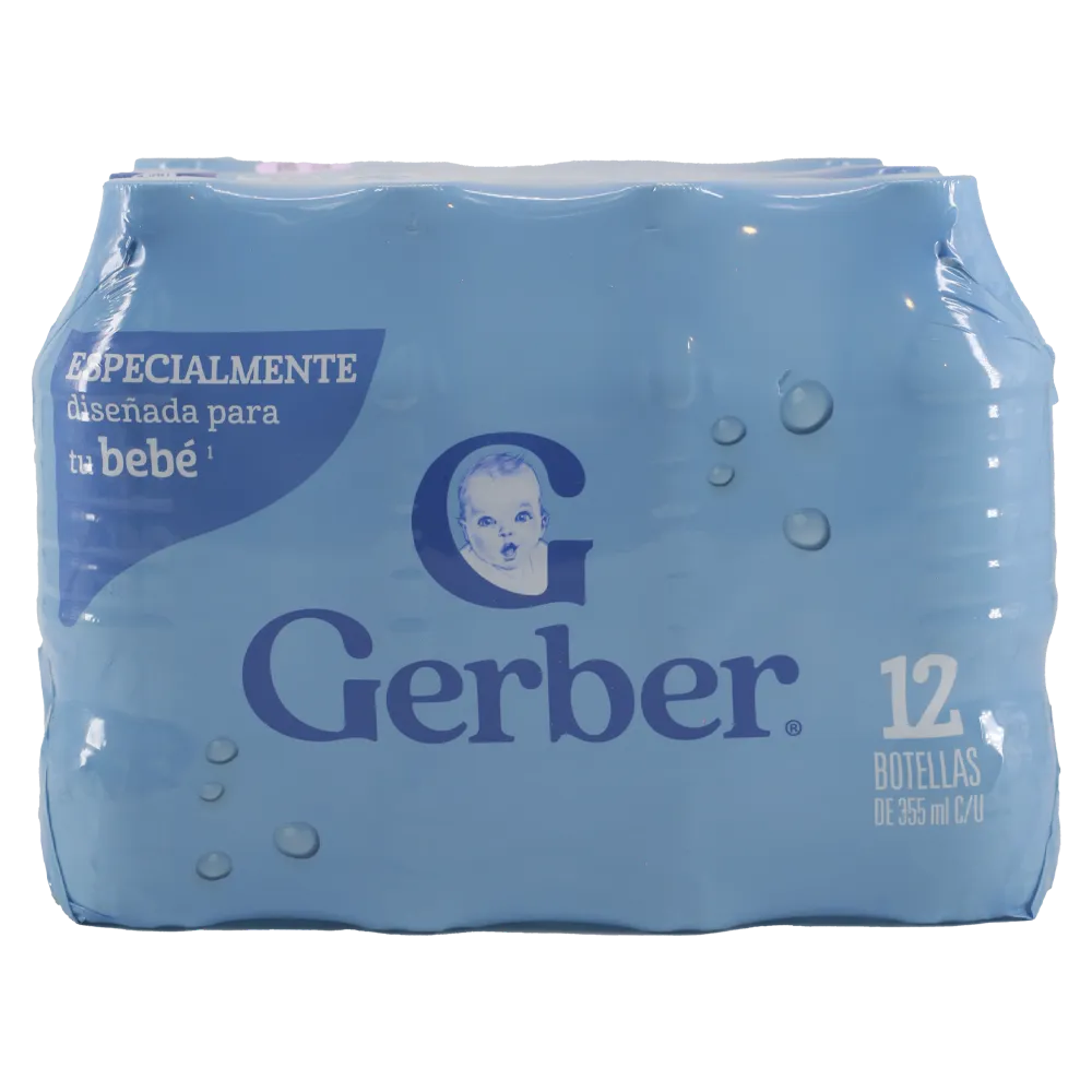 12 PACK AGUA GERBER 355 MILILI