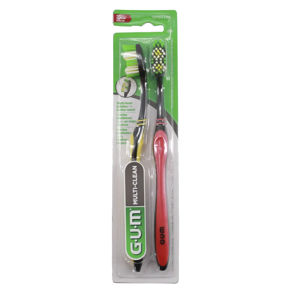 CEPILLO DENTAL MULTI CLEAN GUM 2 PIEZA