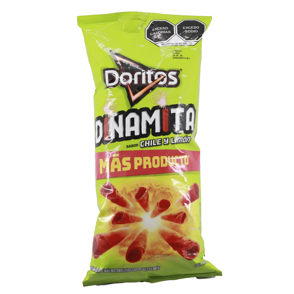 DORITOS DINAMITA CHILE Y LIMON DORITOS 220 GRAMOS