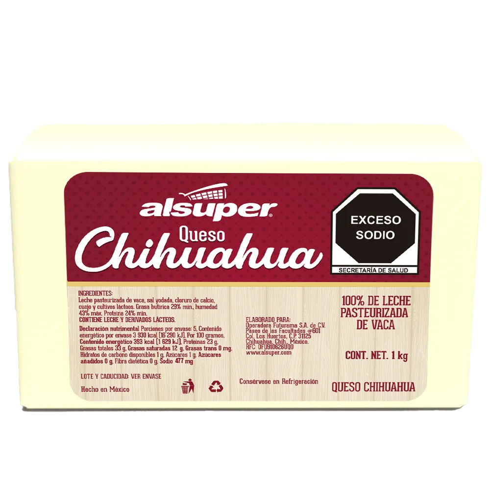 QUESO CHIHUAHUA ALSUPER 1 KILOGRAM