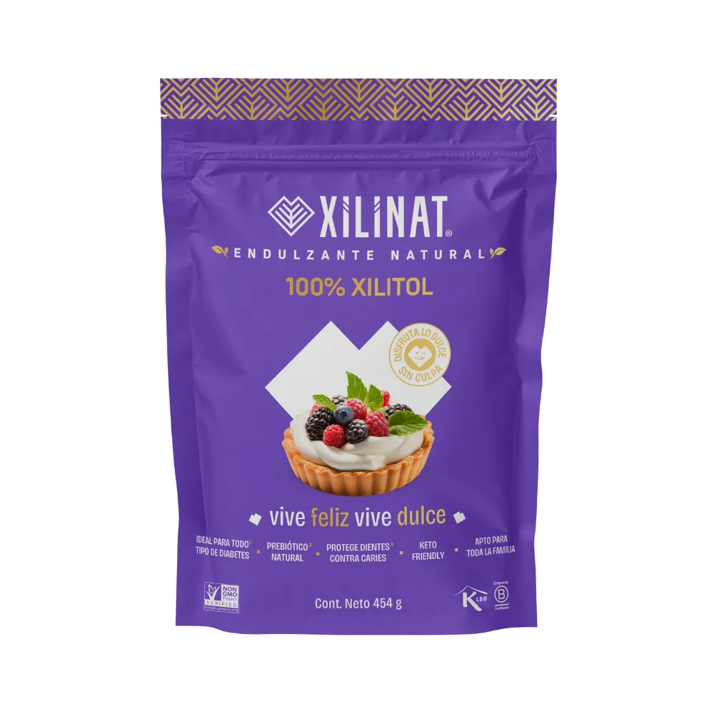 ENDULZANTE NATURAL 100% XILITOL XILINAT 454 GRAMOS