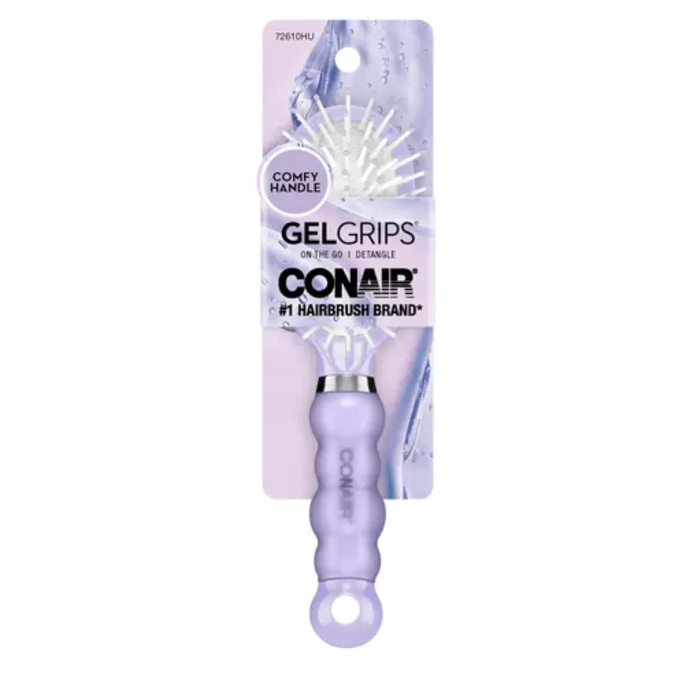 CEPILLO OVALADO COMPACTO GEL GRIPS CONAIR 1 PIEZA