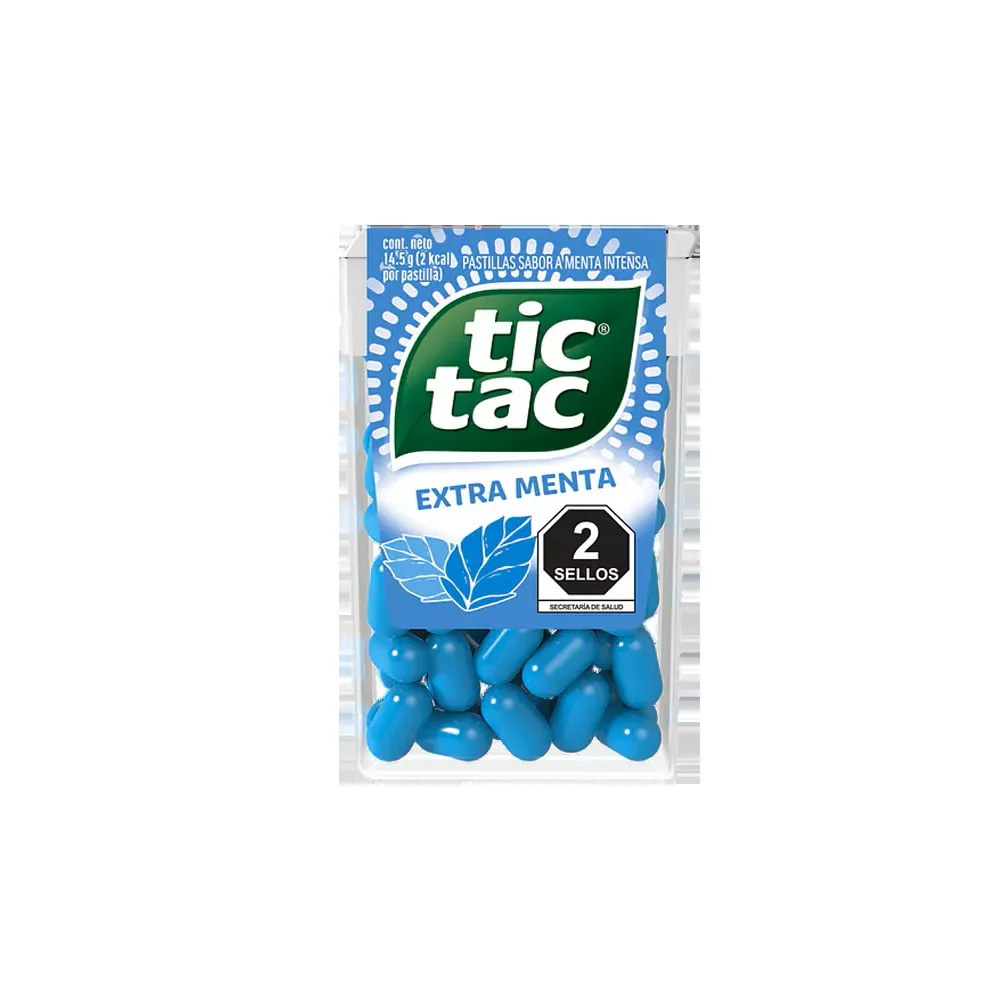 PASTILLA EXTRA MENTA TIC TAC 14.5 GRAMO