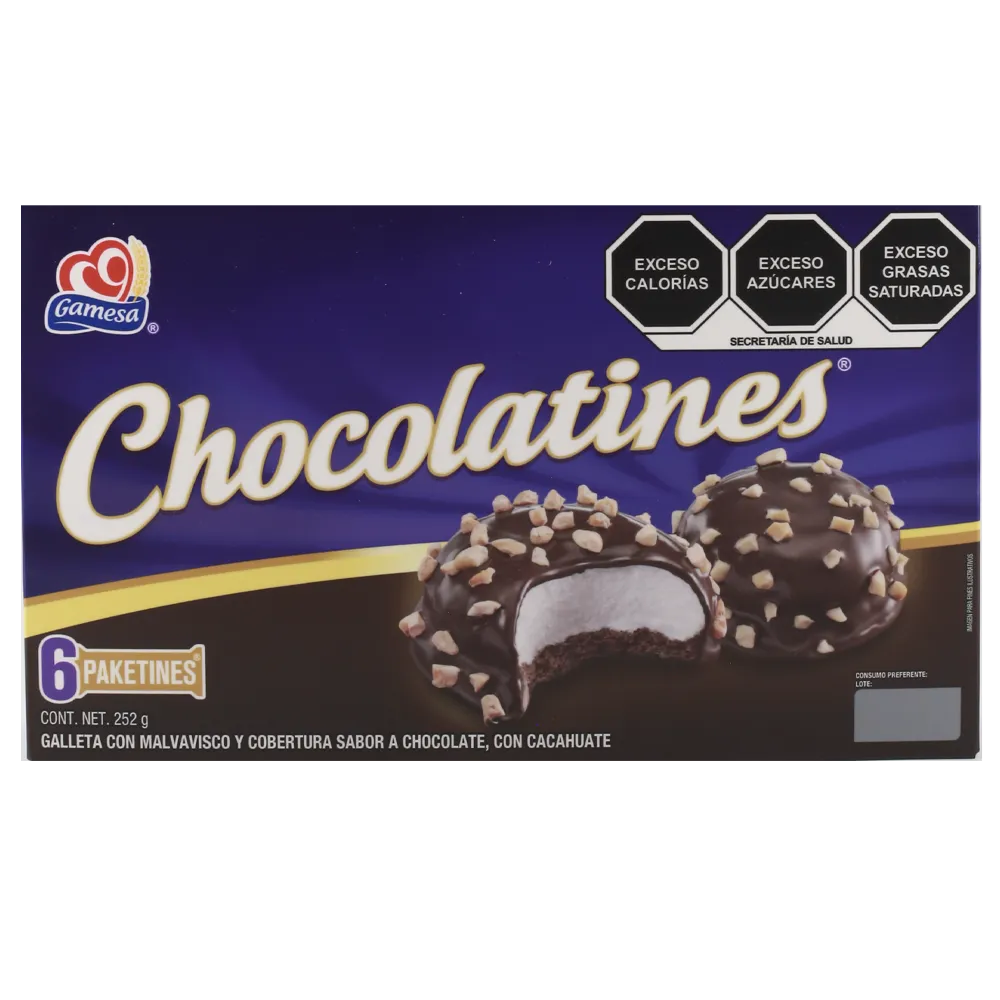 GALLETA CHOCOLATINES GAMESA 252 GRAMOS