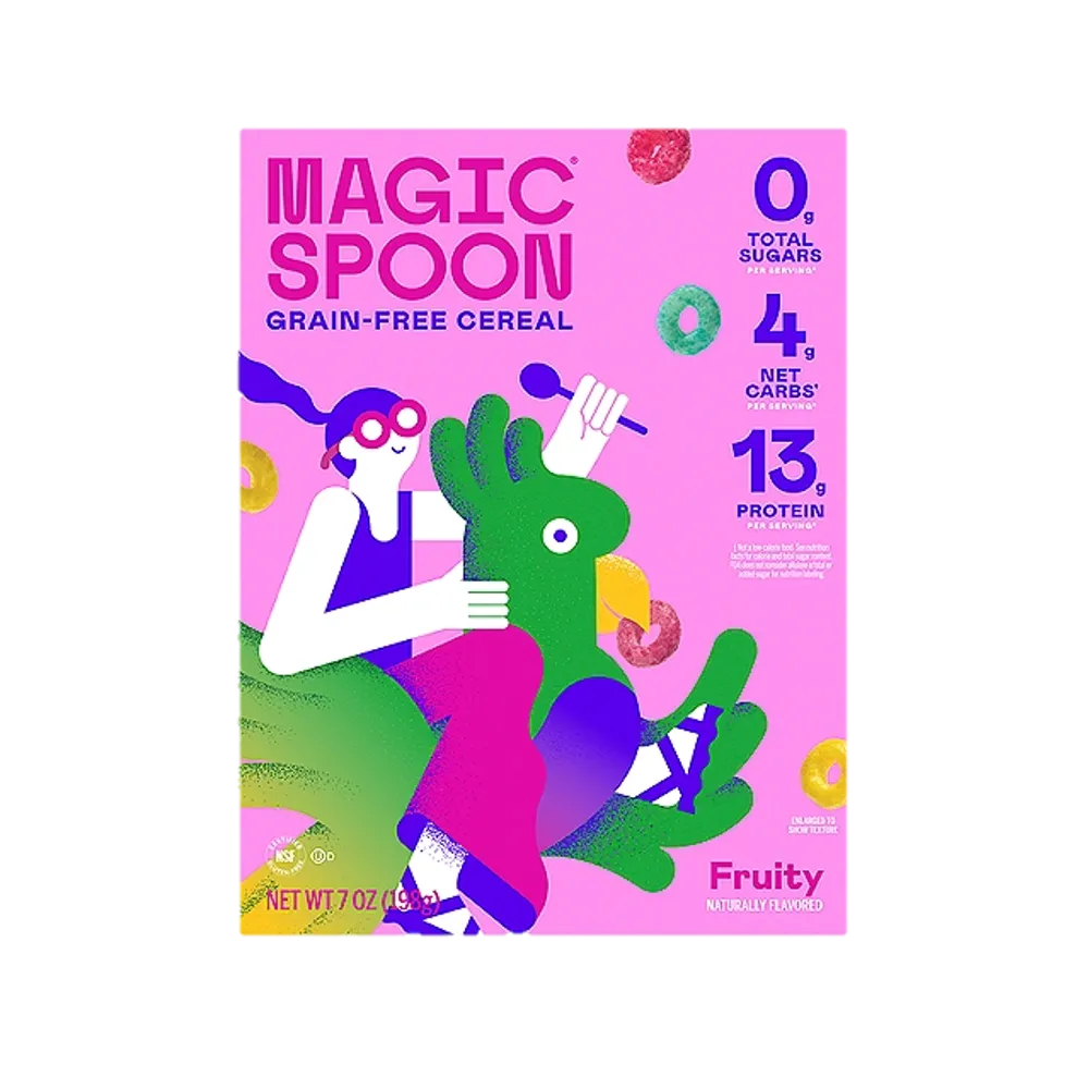 CEREAL CON PROTEINA SABOR FRUTAL MAGIC SPOON 7.08 ONZAS