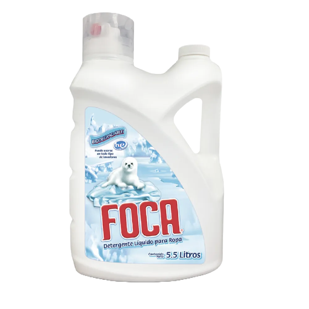 DETERGENTE LIQUIDO HE FOCA 5.5 LITRO
