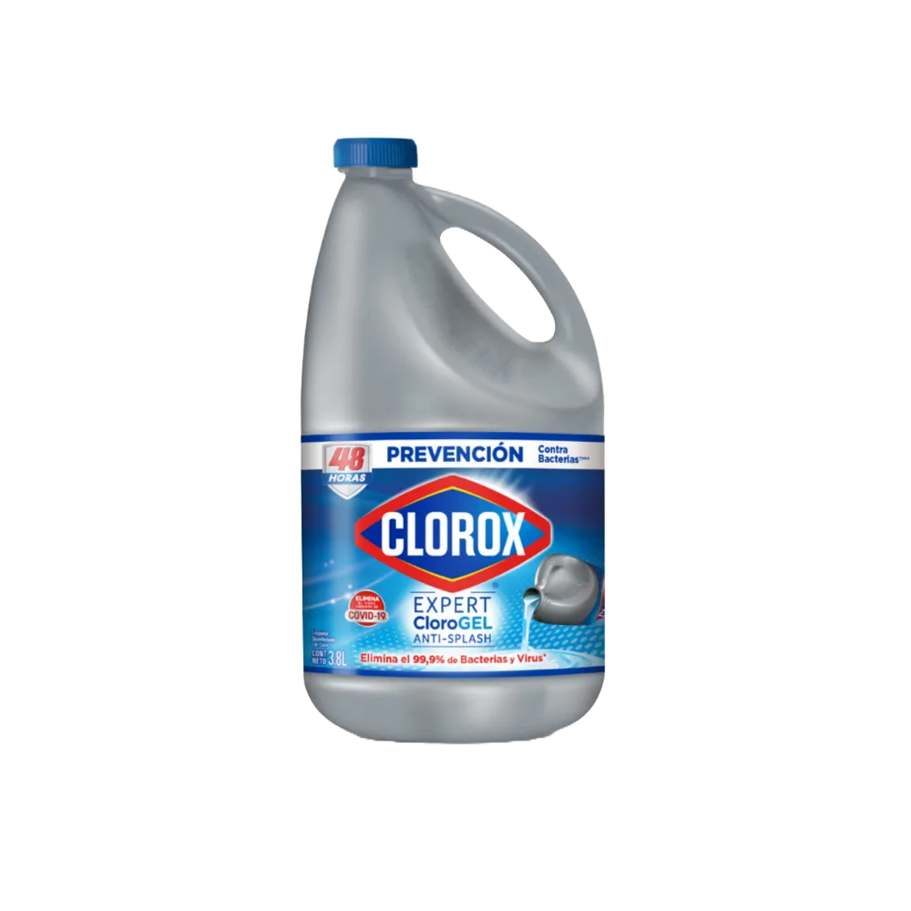 BLANQUEADOR GEL ANTI-SPLASH CLOROX CLOROX 3.8 LITRO