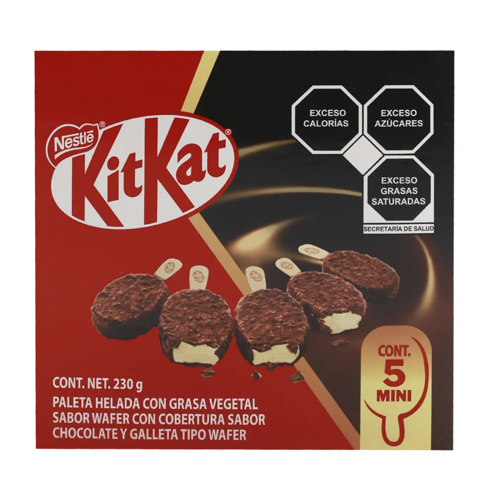 MULTIPACK MINI PALETAS KIT KAT NESTLE 5 PIEZA
