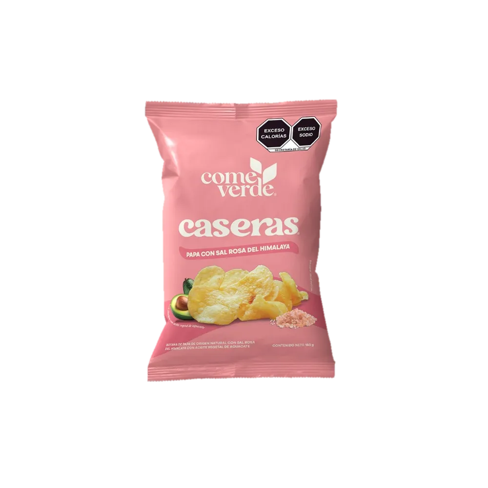 PAPAS CASERAS CON SAL DEL HIMALAYA COME VERDE 180 GRAMOS