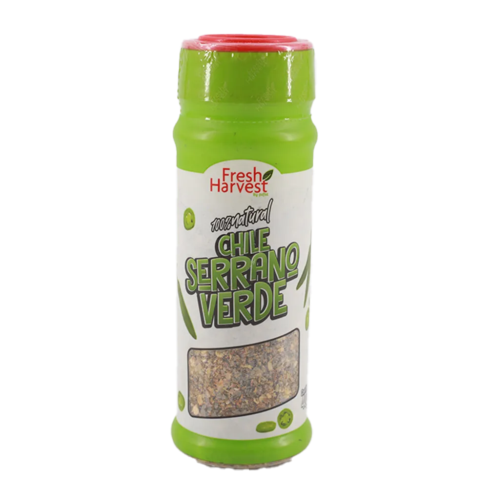 CHILE SERRANO VERDE FRESH HARVEST 40 GRAMOS