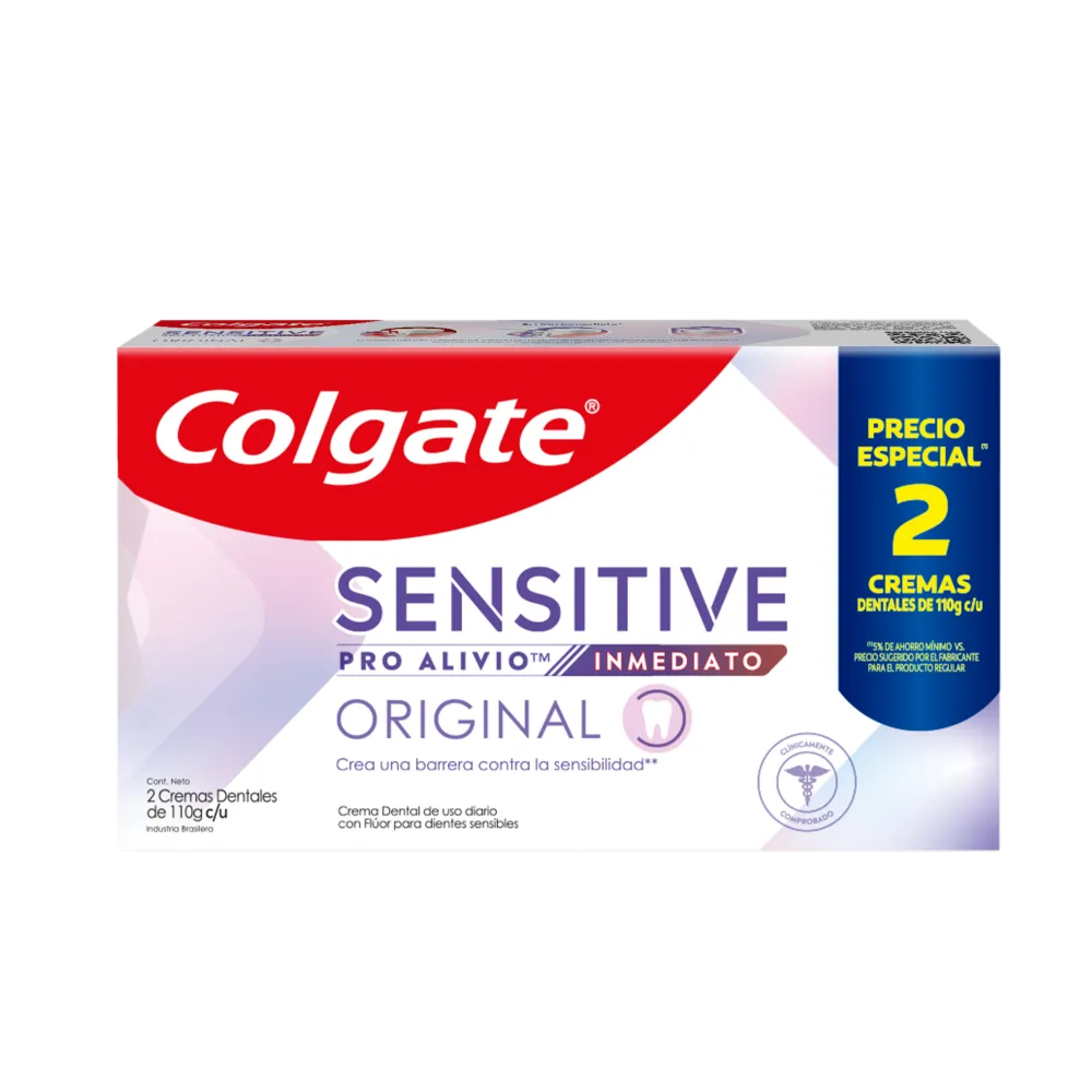 CREMA DENTAL 2 PACK PRO ALIVIO ORIGINAL SENSITIVE 220 GRAMOS