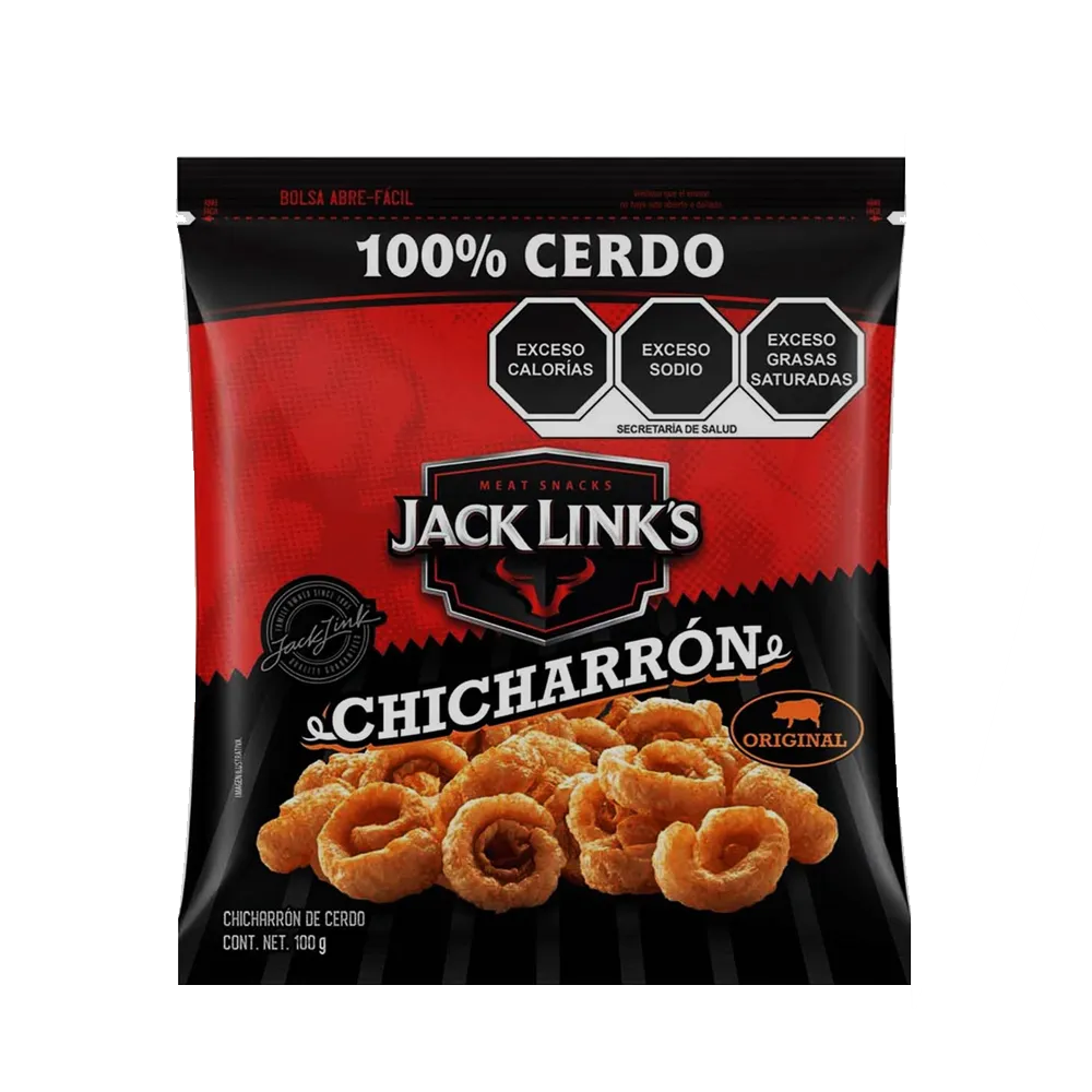 CHICHARRON DE CERDO JACK LINK'S 100 GRAMOS