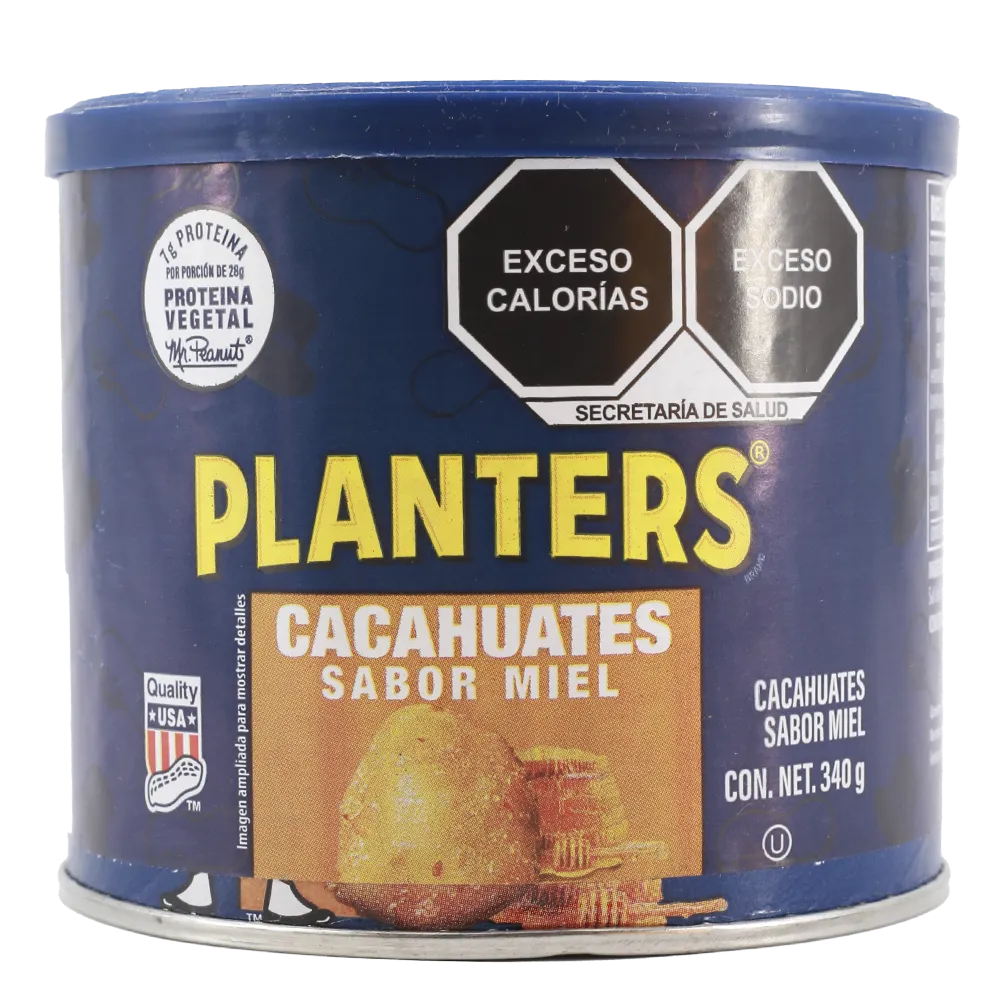 PLANTERS CACAHUATES SABOR MIEL PLANTERS 340 GRAMOS