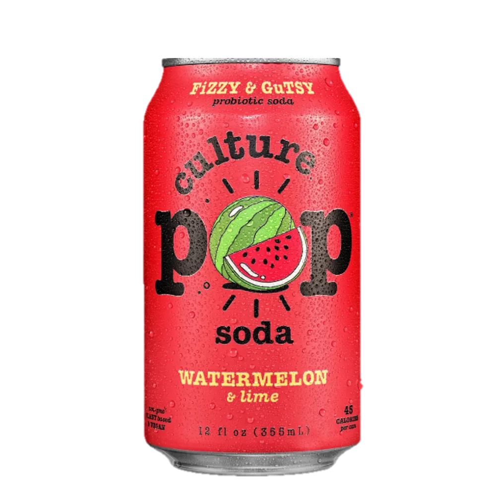 BEBIDA PREBIOTICA SANDIA & LIMON CULTURE POP 12 ONZAS