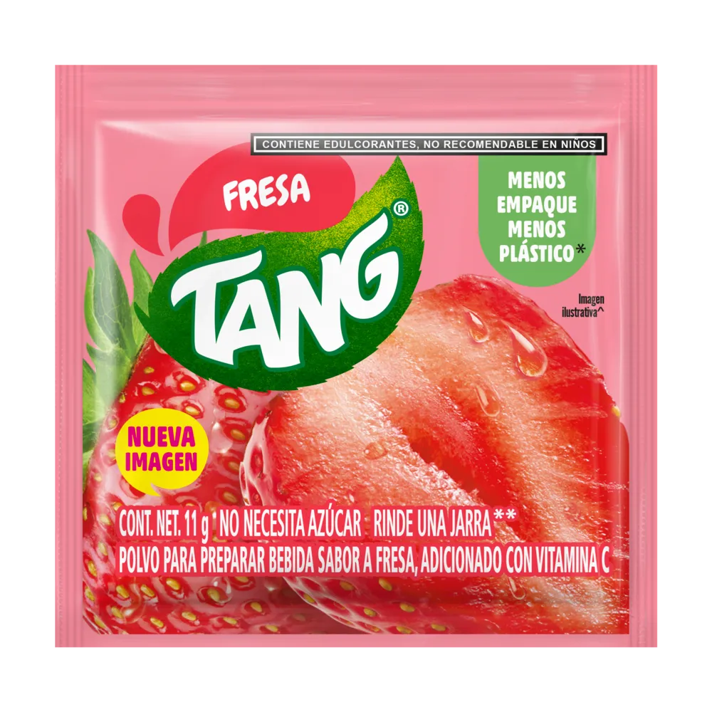BEBIDA EN POLVO FRESA TANG 11 GRAMOS