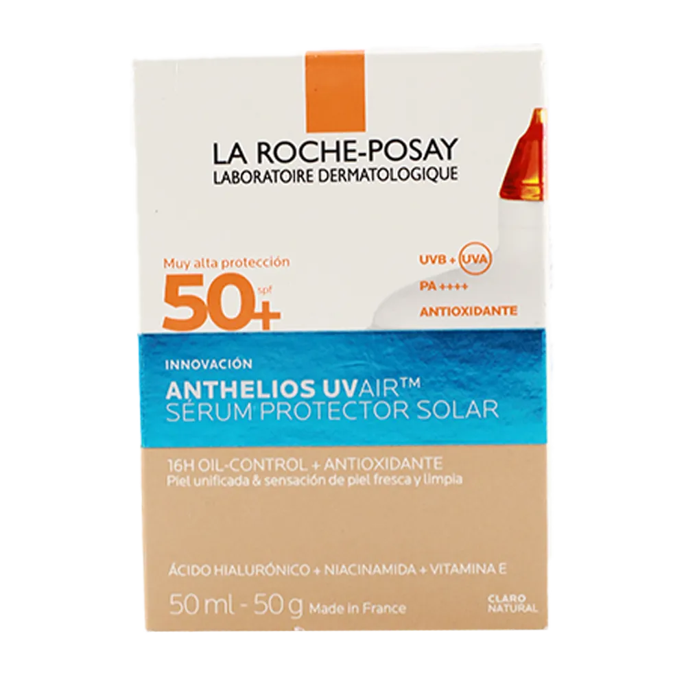 SERUM PROTECTOR SOLAR TONO CLARO NATURAL CON ÁCIDO HIALURÓNIC LA ROCHE POSAY 50 MILILIT