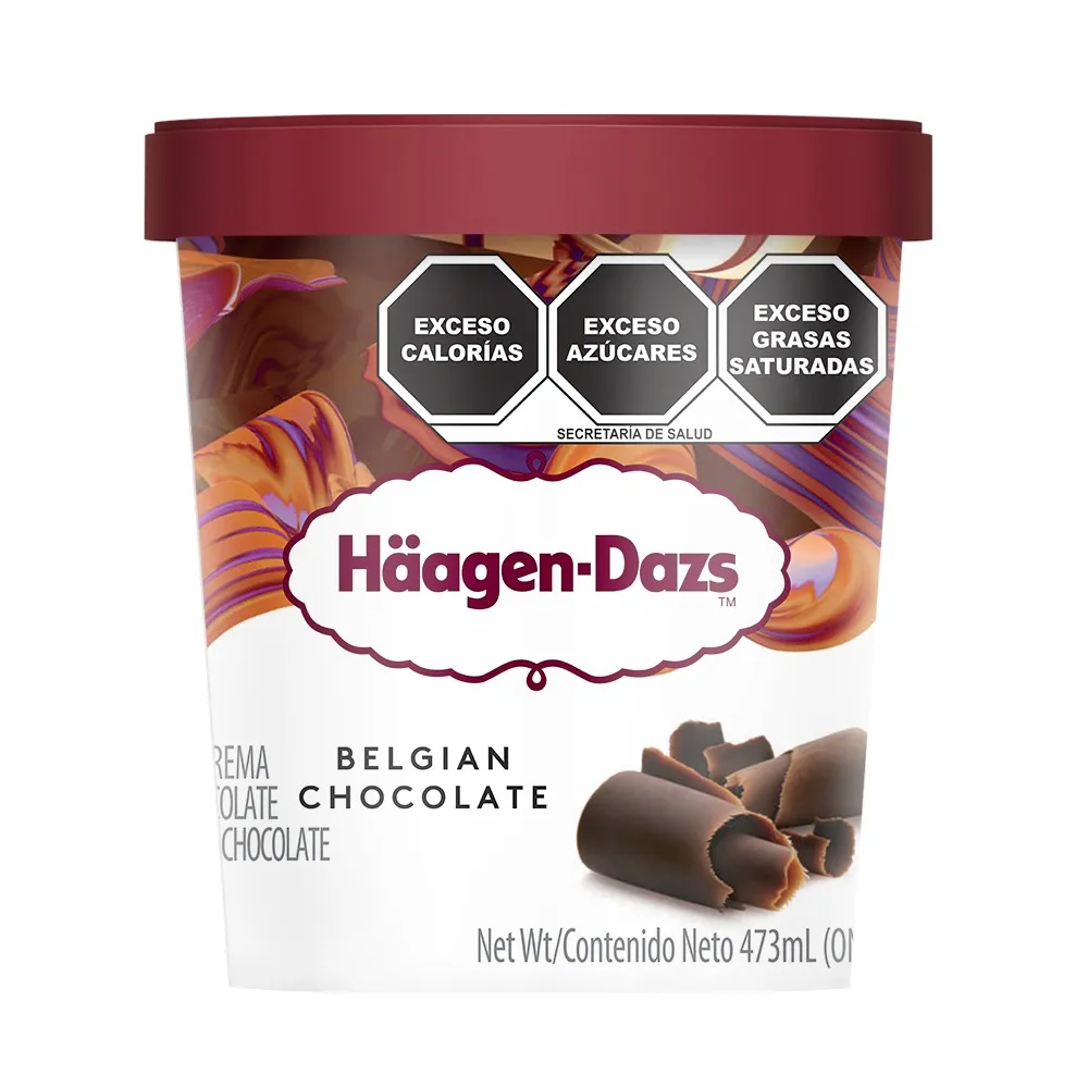 HELADO DE CHOCOLATE BELGA HAAGEN DAZS 473 MILILI