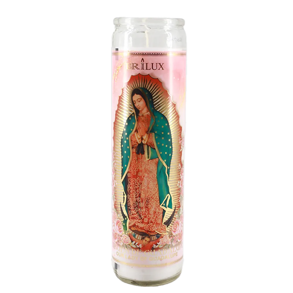 VELADORA VIRGEN DE GUADALUPE MISTICAS 1 PIEZA
