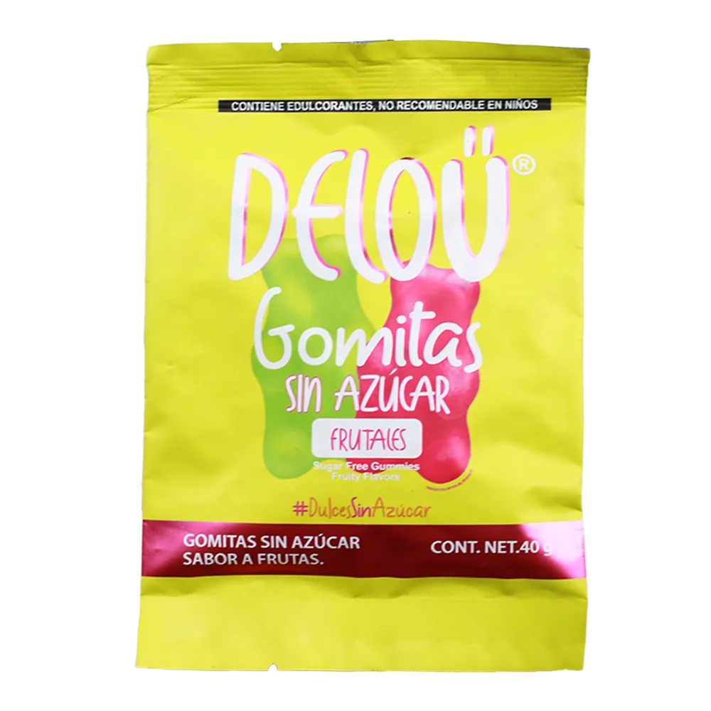 GOMITAS DE OSITOS FRUTALES SIN AZUCAR DELOU 40 GRAMOS
