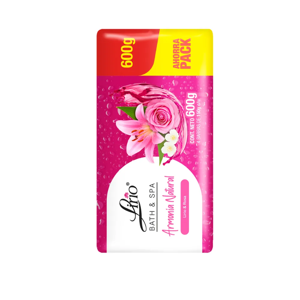 JABON EN BARRA BATH&SPA ARMONIA NATURAL LIRIO 150 GRAMOS