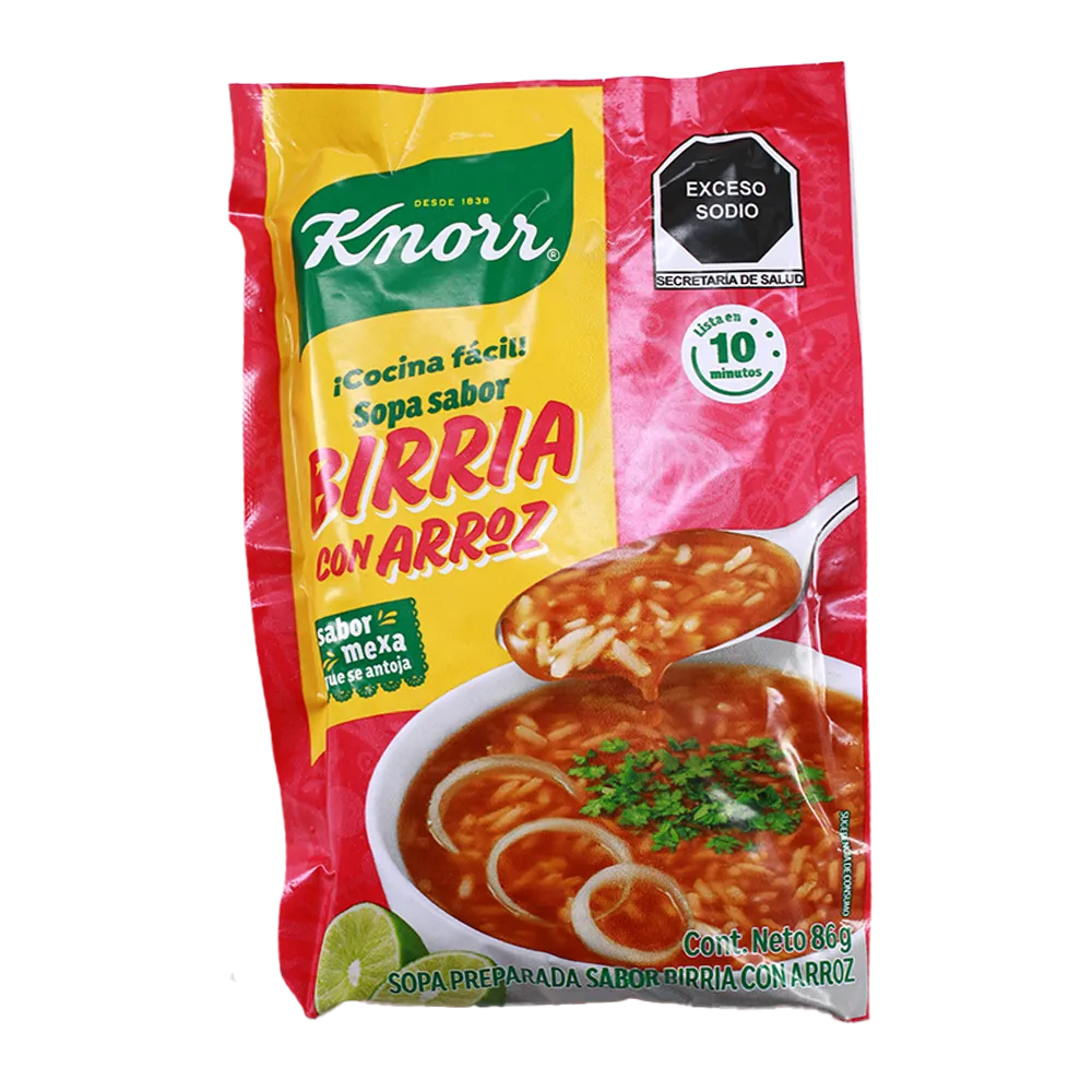 BIRRIA CON ARROZ KNORR 86 GRAMOS