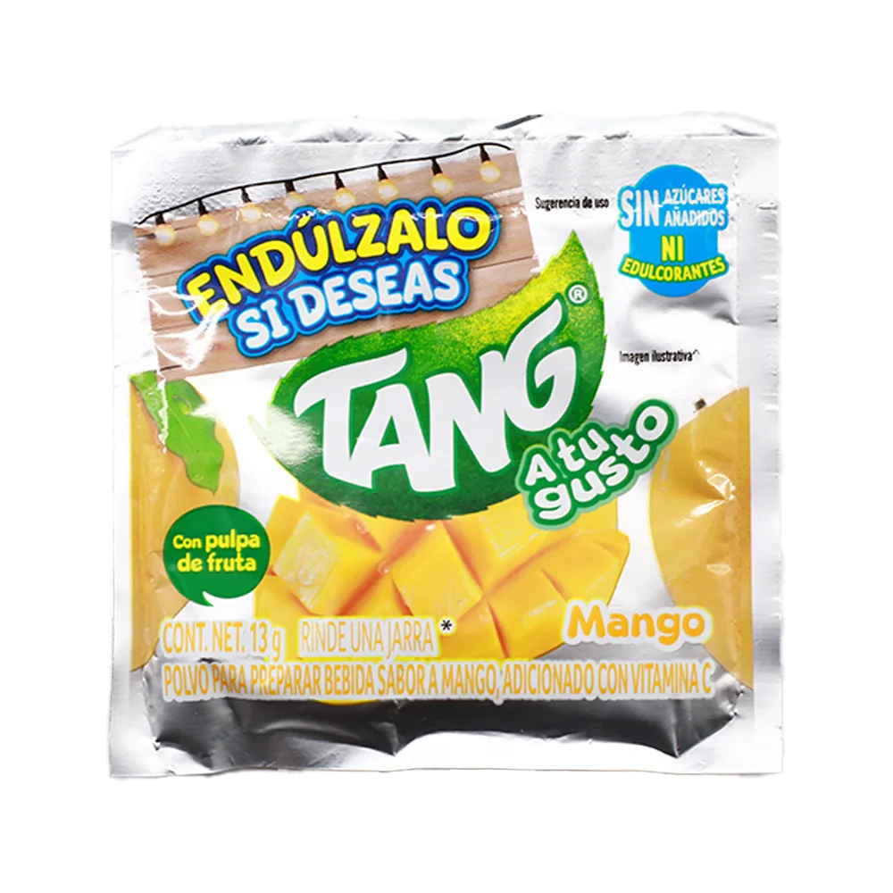 BEBIDA EN POLVO MANGO TANG A TU GUSTO 13 GRAMOS