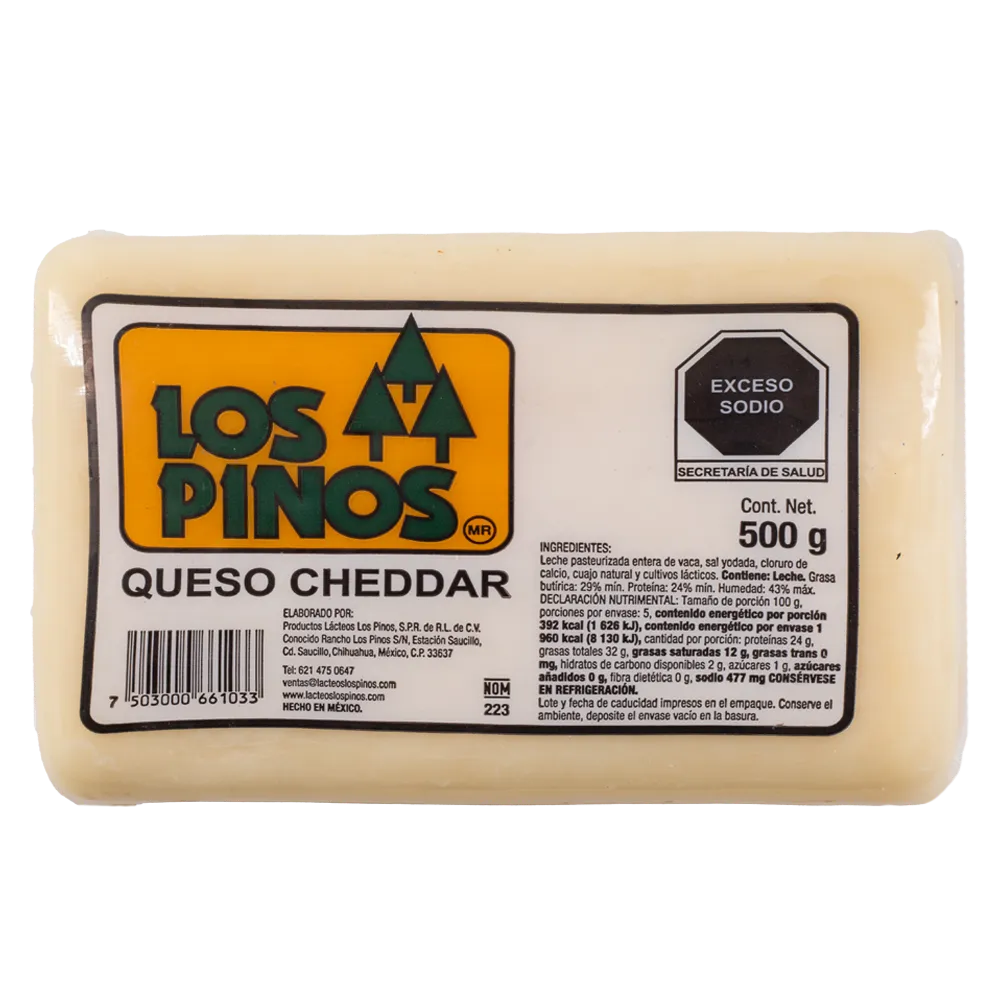 Queso Cheddar Los Pinos 500 g