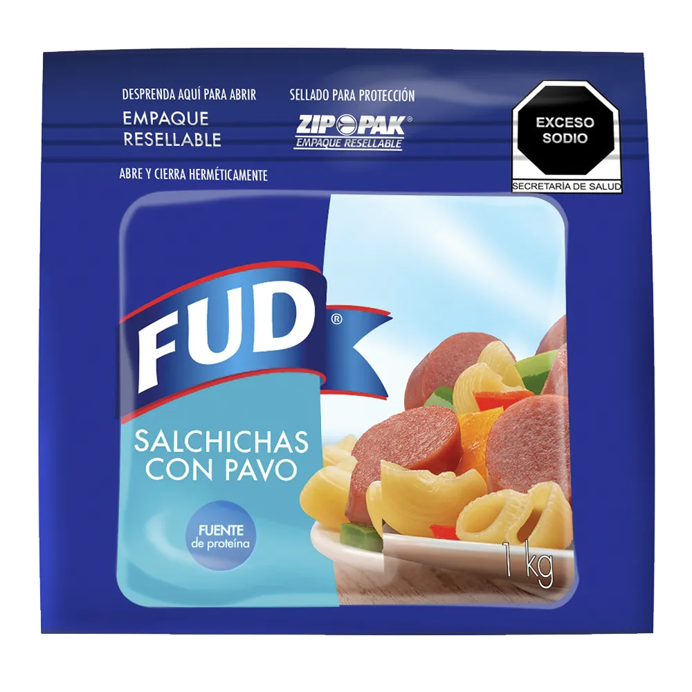 Salchicha De Pavo Fud 1 Kg