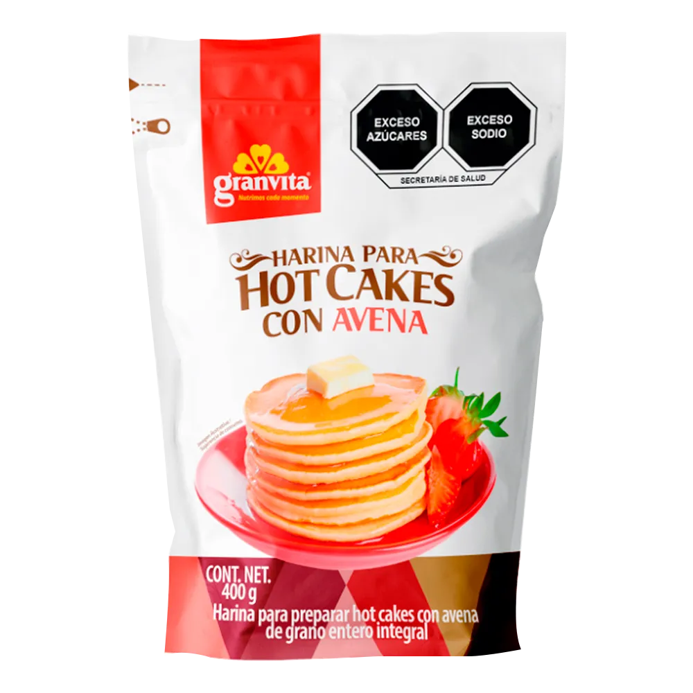 Harina Para Hot Cakes Avena Granvita 400 Gr