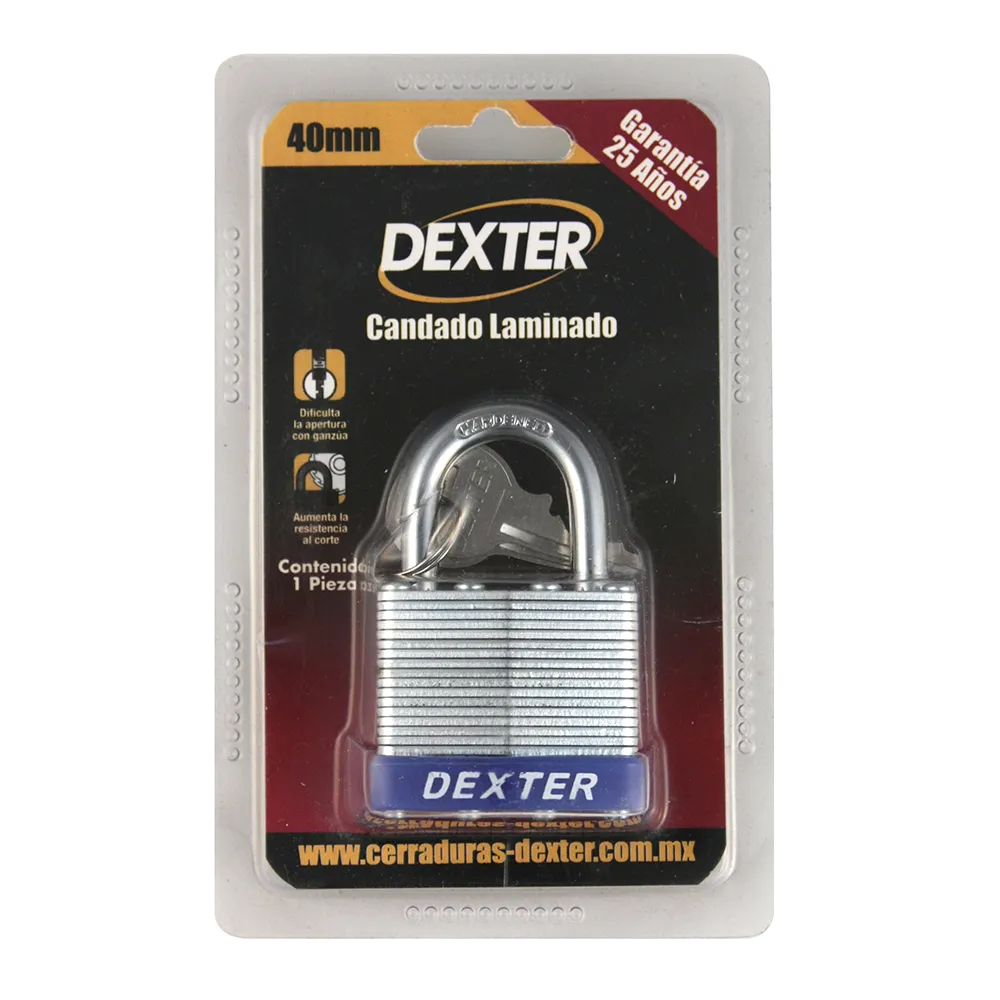 Candado Laminado 40 Mm Dexter 1 Pz