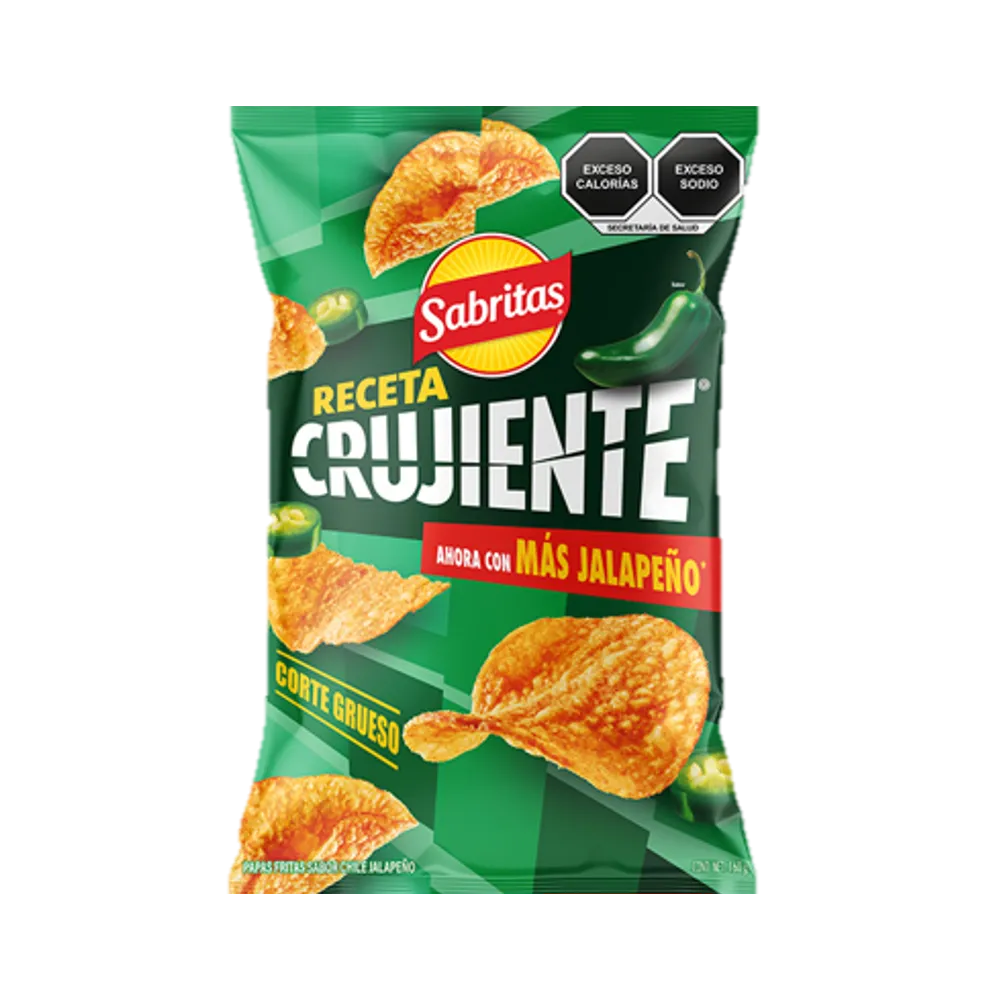 Receta Crujiente Papas Jalapeño Sabritas 160 g