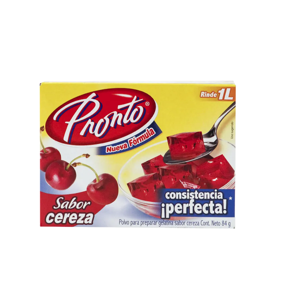 Gelatina De Cereza Pronto 84 Gr