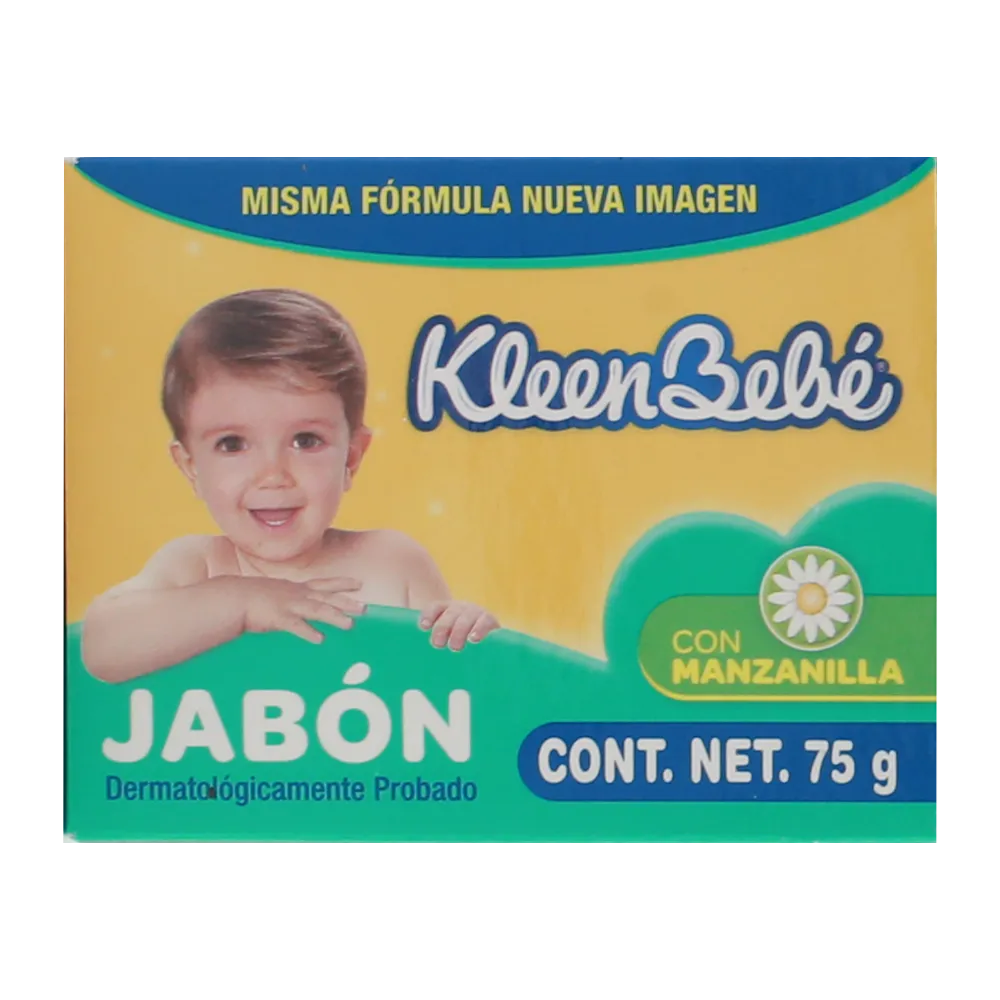 Jabon En Barra Manzanilla Bebe Kleenbebe 75 g