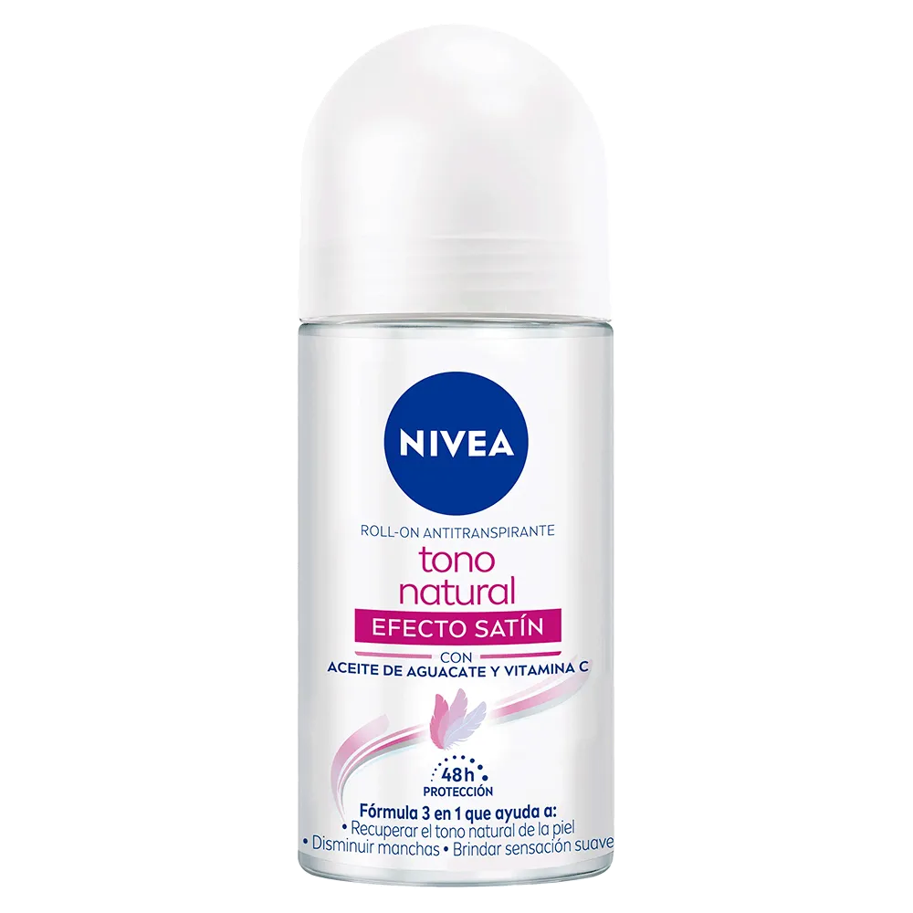 Antitranspirante Rollon Aclarado Satin Nivea 50 Ml