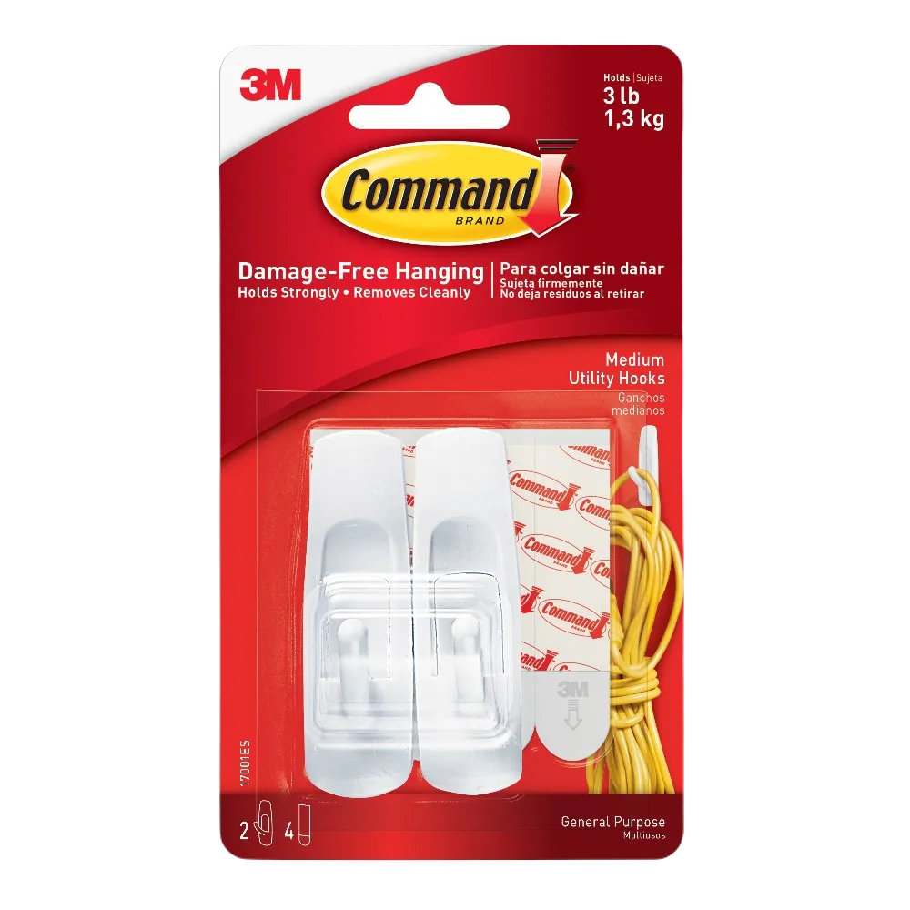 Ganchos Multiusos Con 2 Pzs Command 1 Pz