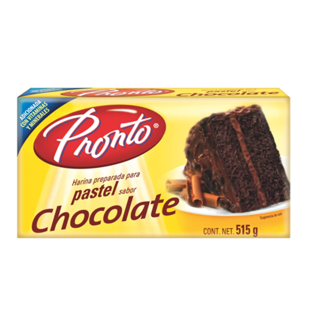 Harina Para Pastel Chocolate Pronto 515 Gr